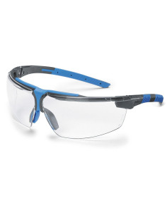 Uvex i-3 9190-275 veiligheidsbril, blauw zwart montuur met transparante lens