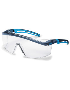 Uvex astrospec 2.0 9164-065 veiligheidsbril, blauw zwart, transparante lens