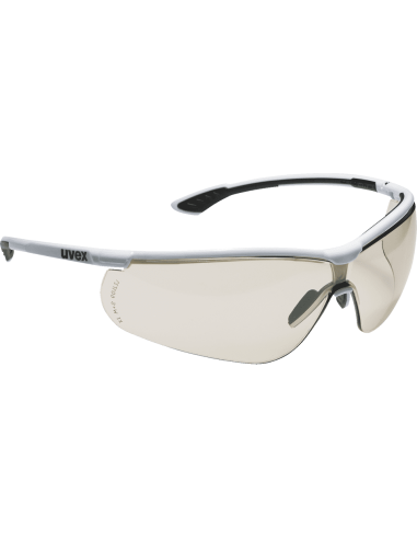 Uvex sportstyle 9193-064 veiligheidsbril, zwart grijs montuur, lichtbruine lens