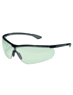 Uvex sportstyle 9193-880 veiligheidsbril, zwart montuur, licht groene lens