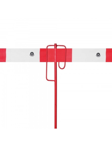 Paal voor afzetlint, rood