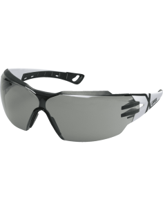 Uvex pheos cx2 9198-237 veiligheidsbril, zwart grijs montuur, smoke lens