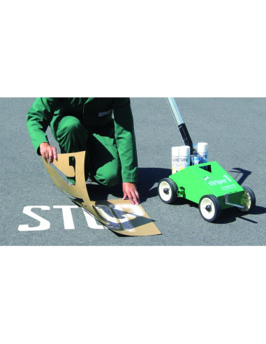 Ampere Traffic spuitsjablonen set cijfers - sterk karton, rechthoekig, cijfers sjablonen