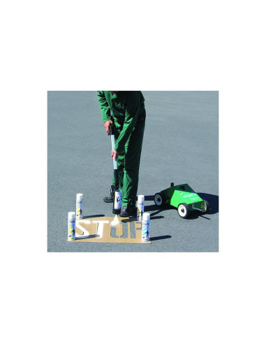 Ampere Traffic spuitsjablonen set cijfers - sterk karton, rechthoekig, cijfers sjablonen