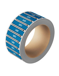 Lucht leidingmarkering op rol, 25 meter, rechthoekig, tekst Lucht