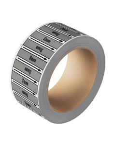 Stoom leidingmarkering op rol, 25 meter, rechthoekig, tekst Stoom