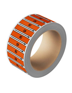 HCI leidingmarkering op rol, 25 meter, rechthoekig, tekst HCI