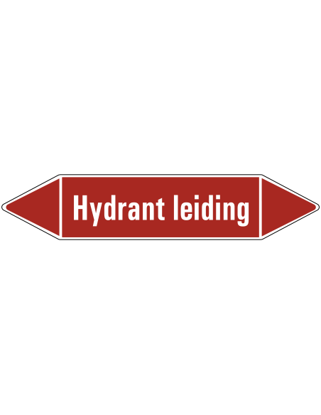 Hydrant leidingmarkering op rol, 25 meter, rechthoekig, tekst Hydrant