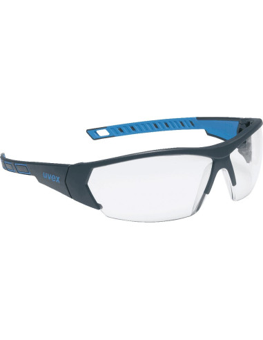 Uvex i-works 9194-171 veiligheidsbril, blauw zwart, transparante lens