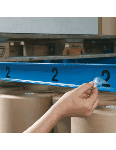 Set cijfer stickers 0-9 - watervaste zelfklevende folie - zwart