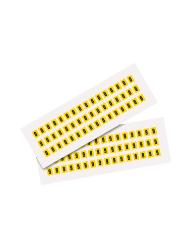 Set cijfer stickers 0-9 - zelfklevende folie