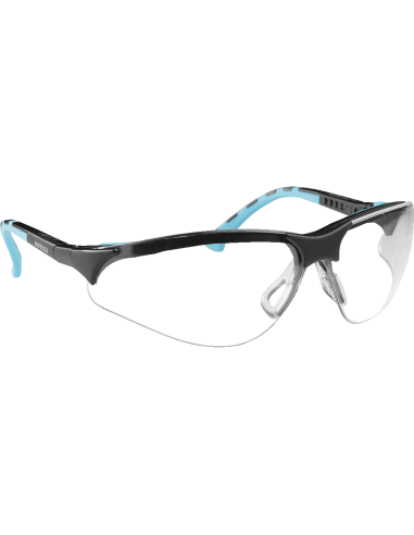 Infield Terminator Plus veiligheidsbril, mint zwart montuur, transparante lens