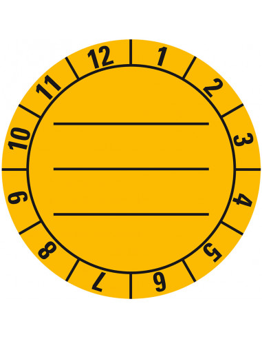 Beschrijfbare keuringssticker op rol