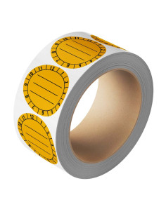 Beschrijfbare keuringssticker op rol