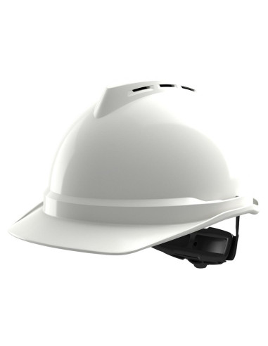 MSA V-Gard 500 veiligheidshelm - geventileerd - draaiknop - wit