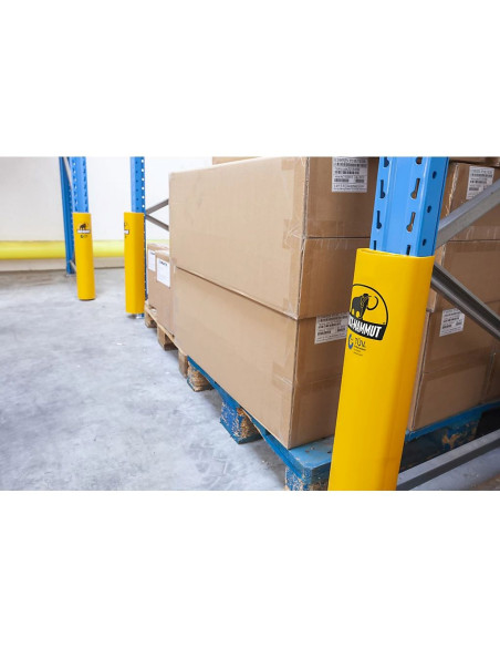 Ampere Rack-Mammut stellingbeschermer, geel