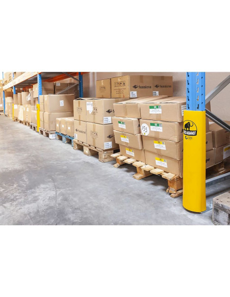 Ampere Rack-Mammut stellingbeschermer, geel