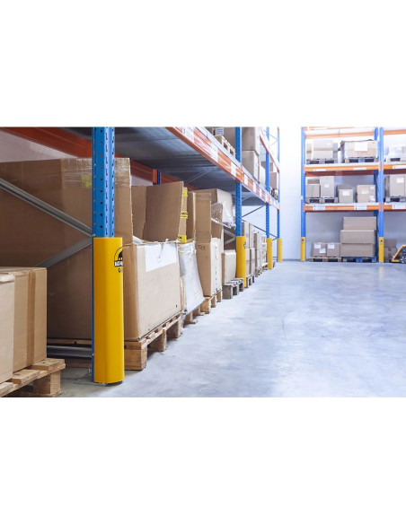 Ampere Rack-Mammut stellingbeschermer, geel