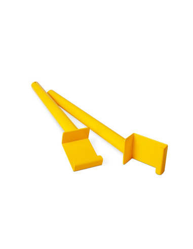 Ampere montageset stellingbeschermers maat L en XL, geel