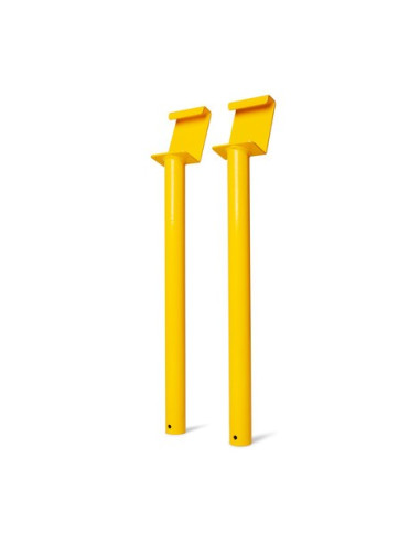 Ampere montageset stellingbeschermers maat L en XL, geel