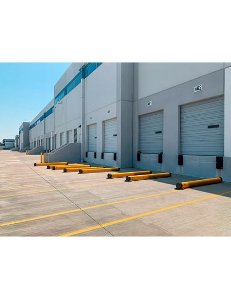 Ampere Rack-Mammut Strong stootbalk vloer - 200 cm, geel