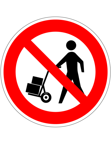 Steekwagens verboden sticker