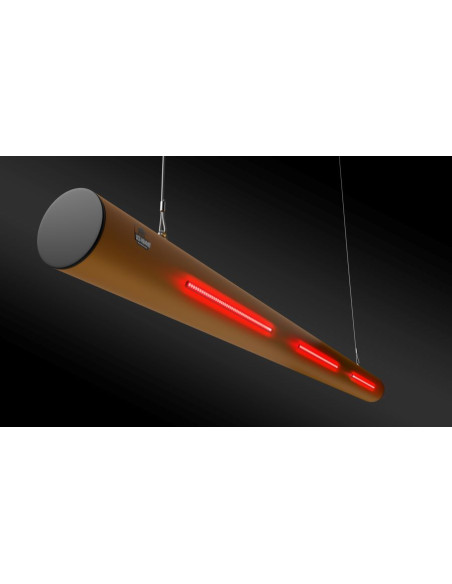 Ampere Rack-Mammut hoogtebegrenzer met alarm, geel zwart, rode lampen