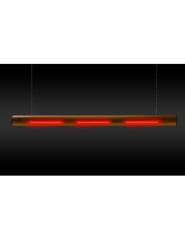 Ampere Rack-Mammut hoogtebegrenzer met alarm, geel zwart, rode lampen