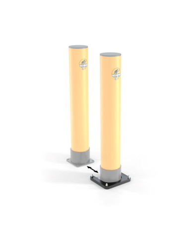 Ampere Rack-Mammut mobiele voetplaat, zwart