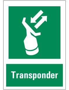 Transponder sticker met tekst
