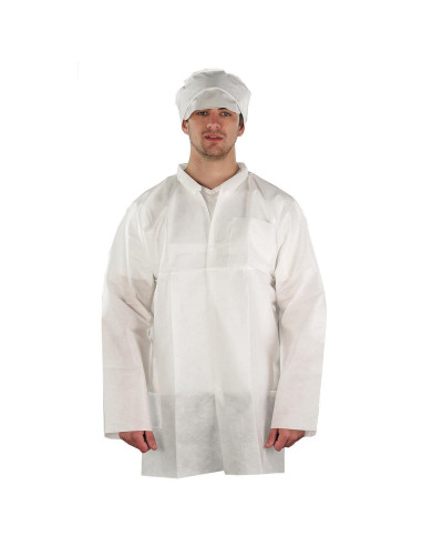 Ansell AlphaTec 1500 Plus laboratoriumjas - model 206, wit