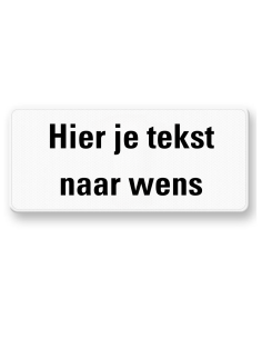 Onderbord verkeersbord naar wens - DOR - aluminium