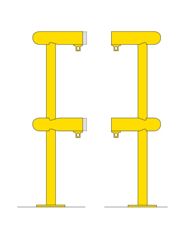 Morion beschermbeugel lantaarnpaal 360° - zinkgrijs