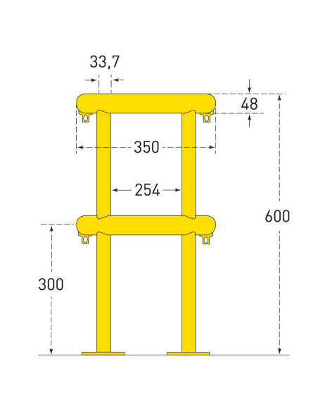 Morion beschermbeugel lantaarnpaal 360° - zinkgrijs