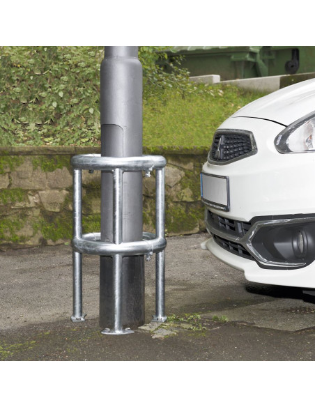 Morion beschermbeugel lantaarnpaal 360° - zinkgrijs