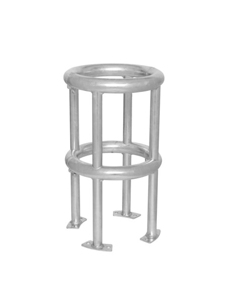 Morion beschermbeugel lantaarnpaal 360° - zinkgrijs