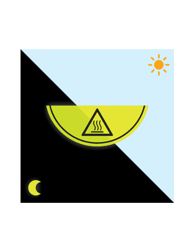 Warm oppervlak vloersticker W017 - 750 x 300 mm