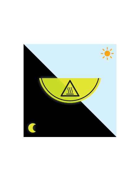 Warm oppervlak vloersticker W017 - 750 x 300 mm