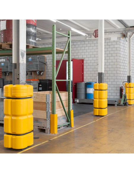 Morion kunststof zuilbeschermer - geel