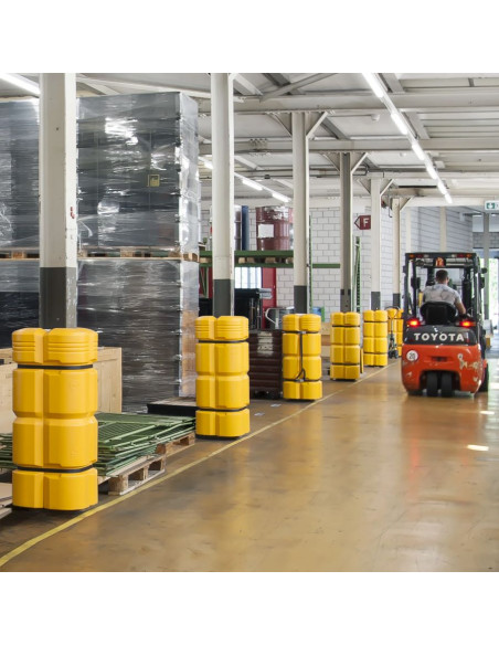 Morion kunststof zuilbeschermer - geel