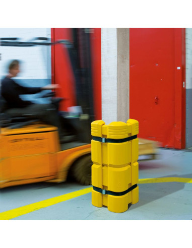 Morion kunststof zuilbeschermer - geel