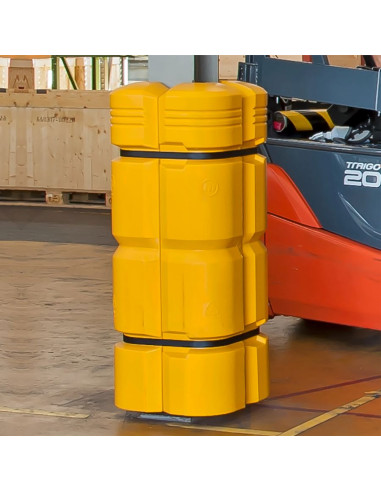 Morion kunststof zuilbeschermer - geel