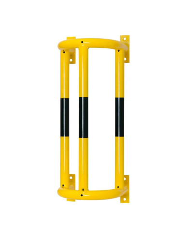 Morion buisbeschermer 180° - wandmontage - verzinkt en gecoat, geel zwart