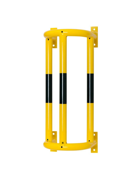 Morion buisbeschermer 180° - wandmontage - verzinkt en gecoat, geel zwart