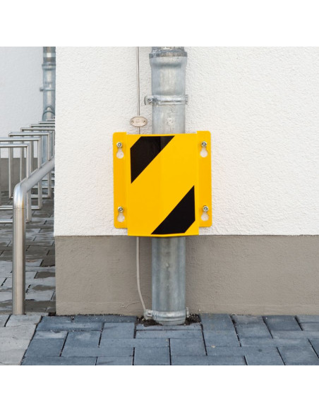 Morion buisbeschermer - wandmontage - geel zwart