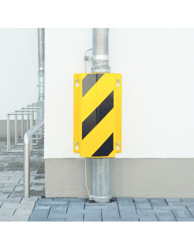 Morion buisbeschermer - wandmontage - geel zwart