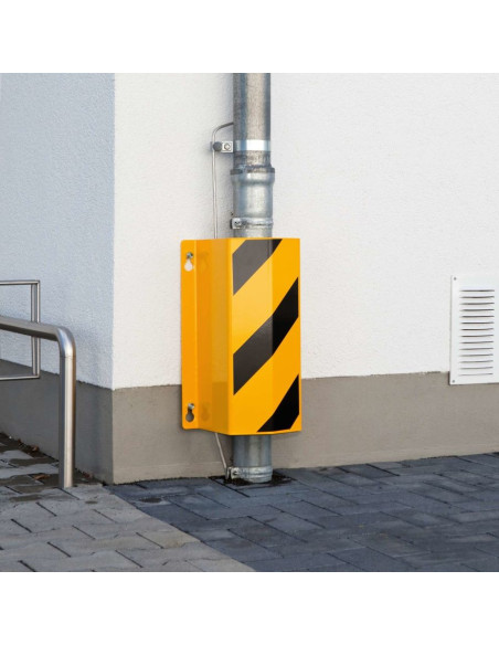 Morion buisbeschermer - wandmontage - geel zwart