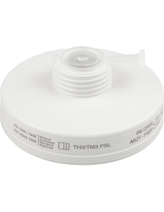 Dräger 1140 P3 R stoffilter - wit - rond - schroefdraad