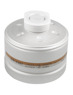 Dräger 1140 AXB2 gasfilter - zilver - schroefdraad sluiting