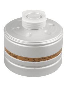Dräger 1140 AX-P3R D combifilter -  schroefdraad sluiting - zilver